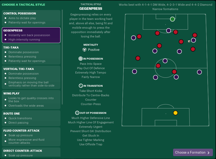 Finding the right tactic in FM19 - Dictate The Game