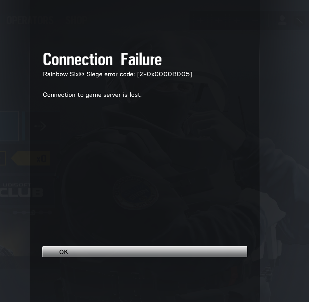 Getting This Error Every Single Game In The 4th 5th Round Anyone Know Why R Rainbow6 Getting This Error Every Single Game In The 4th 5th Round Anyone Know Why R Rainbow6