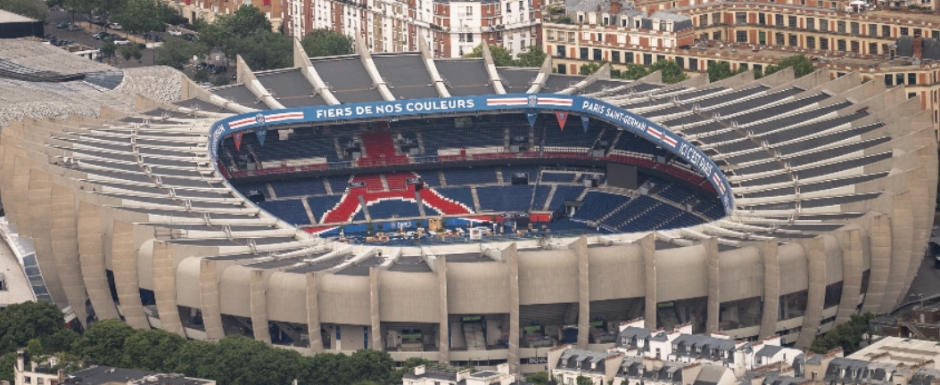 Parc des Princes in Parijs van PSG is een stadion tijdens de Olympische Spelen