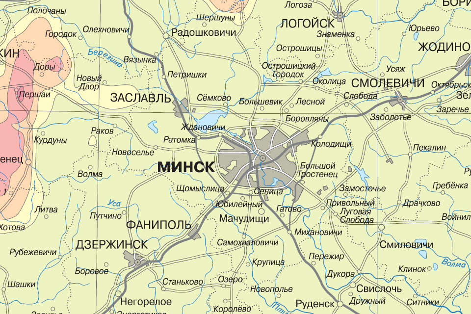 Минск заславль расстояние