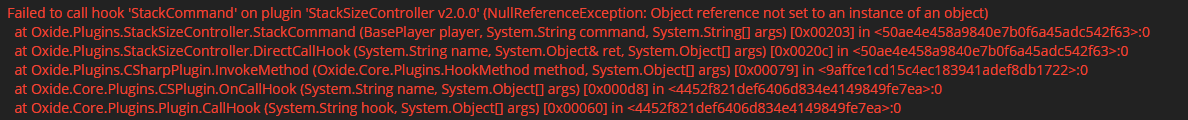 uMod - NullReferenceException at StackCommand - Stack Size Controller ...