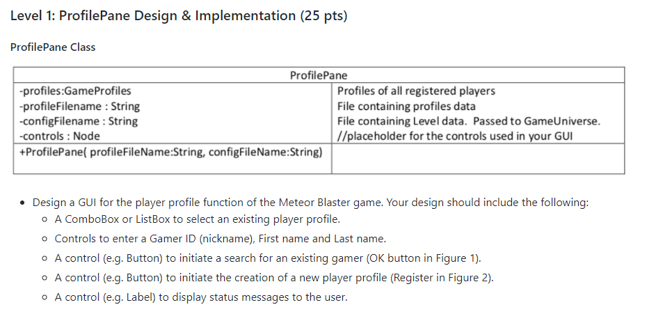 I NEED HELP! Coding A GUI In JavaFX. Create A Clas ...