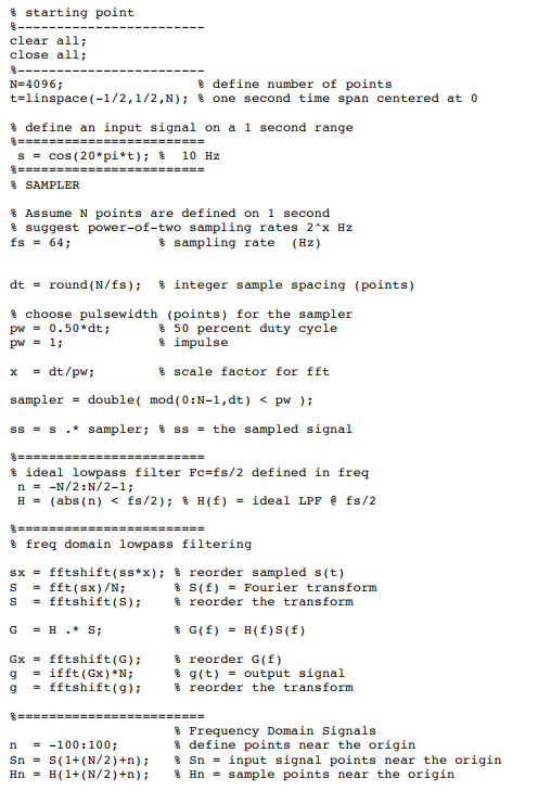 Signals and Systems MATLAB? Please check code | Chegg.com