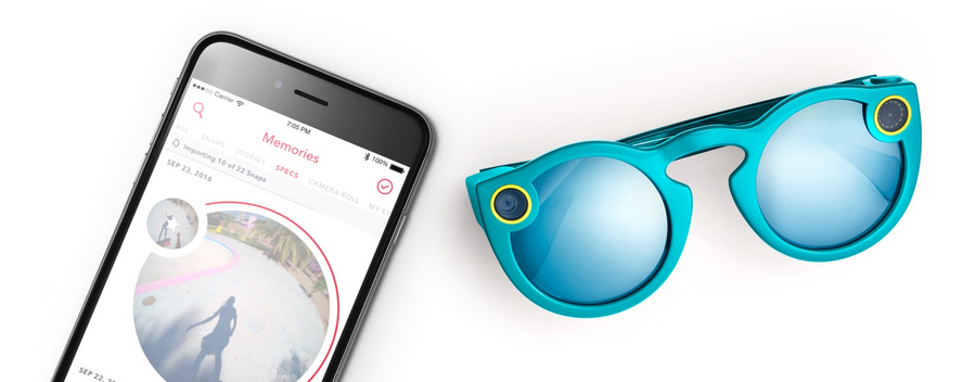 Snapchat's new wearable technology for quickly recording snaps - Snapchat Spectacles