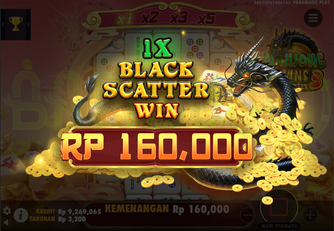 Scatter Hitam Mahjong Wins 3 Bambu4d