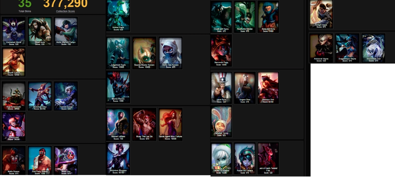 Trading system league of legends