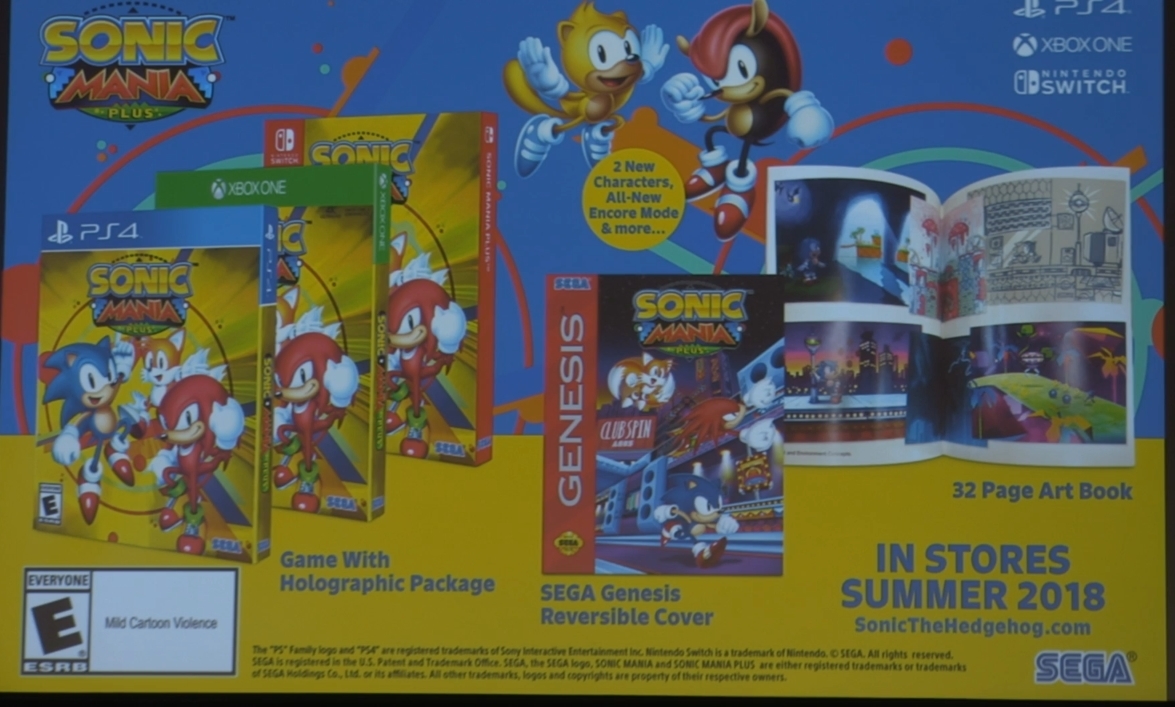 Sonic Mania Plus | PlayStation 4 (PS4) | CIB | Art Book Included | Region 2