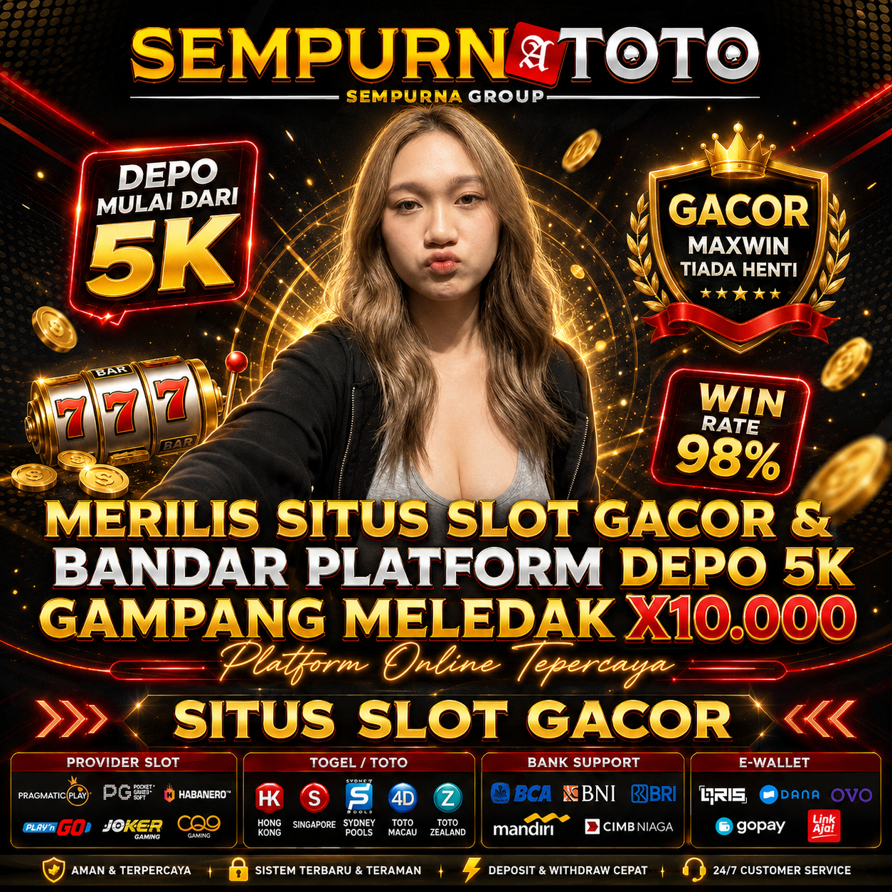 SEMPURNATOTO | Merilis Situs Slot Gacor & Bandar Platform Depo 5K Gampang Meledak X10.000