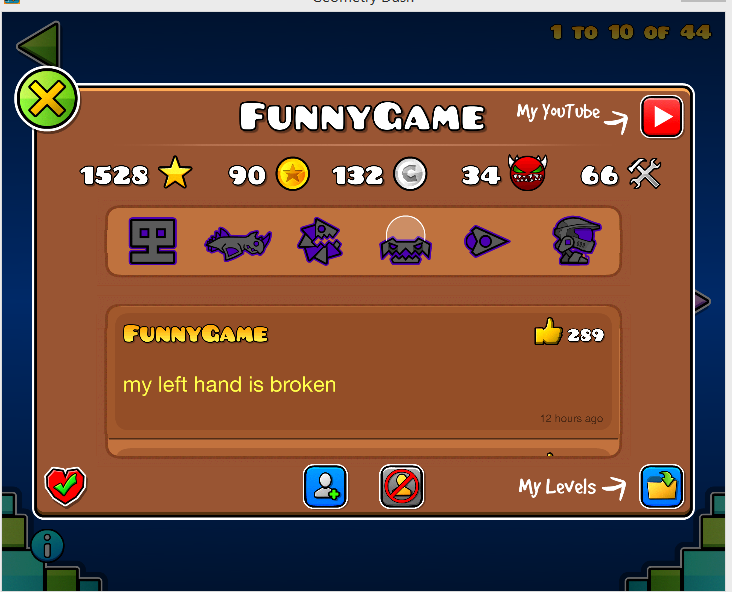 GG men funnygame hand broken