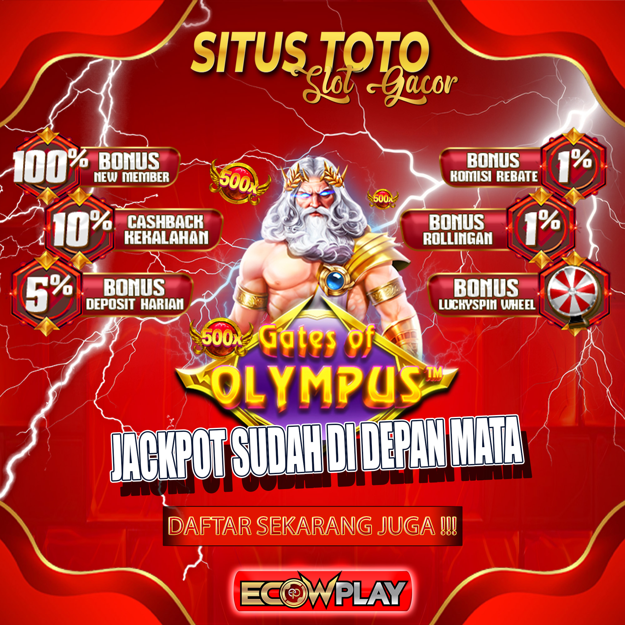 Jangan lewatkan kesempatan emas untuk merasakan maxwin dari slot gacor zeus. Tunggu apalagi, segera daftar sekarang juga !!
Klik di bawah