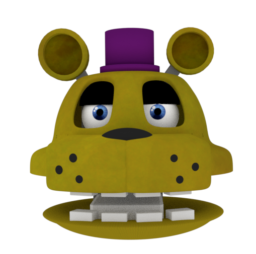 Fredbear Head Model Rfivenightsatfreddys