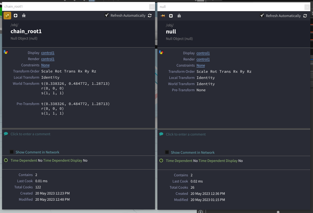 NULL node has coordinates that are not in the Param View. | Forums | SideFX