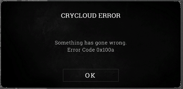 Ошибка crycloud hunt showdown