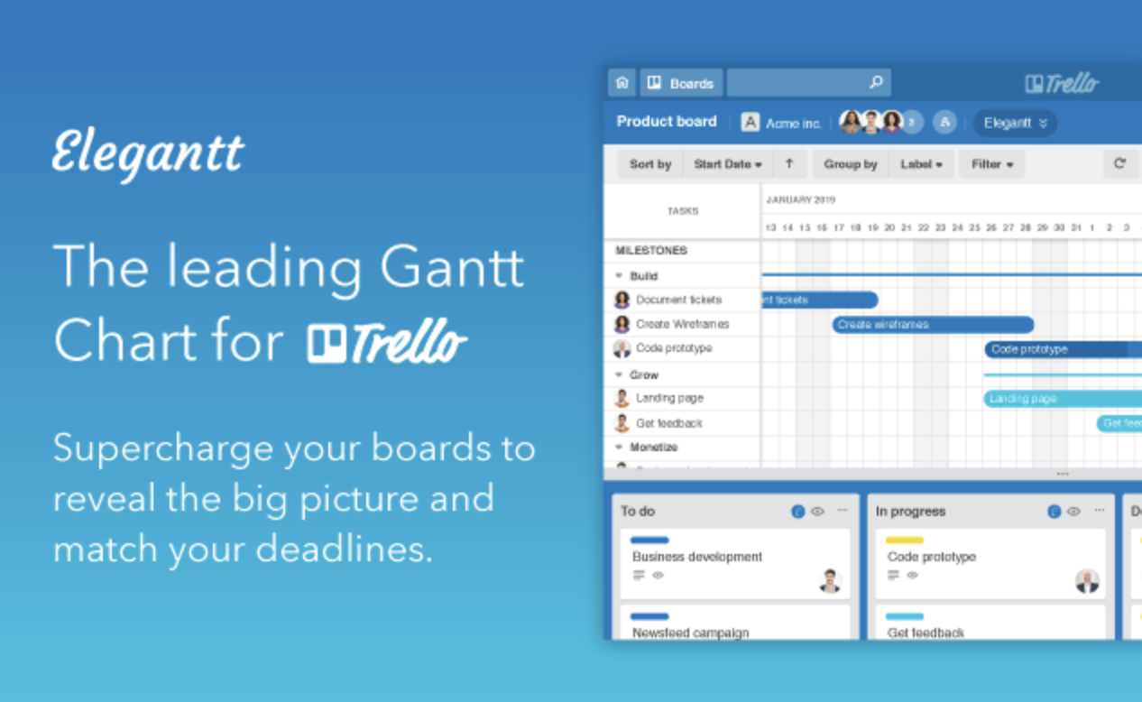 Trello トレロ でガントチャートを作れる無料の便利アドオンelegantt For Trelloをご紹介 Utilly ユーティリー