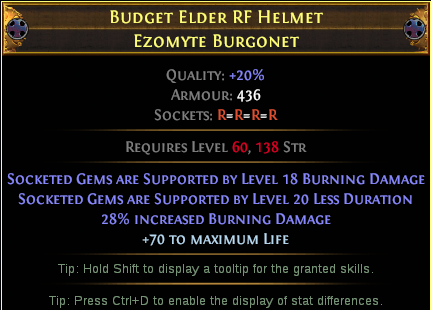 Example crafted Elder RF Helmet