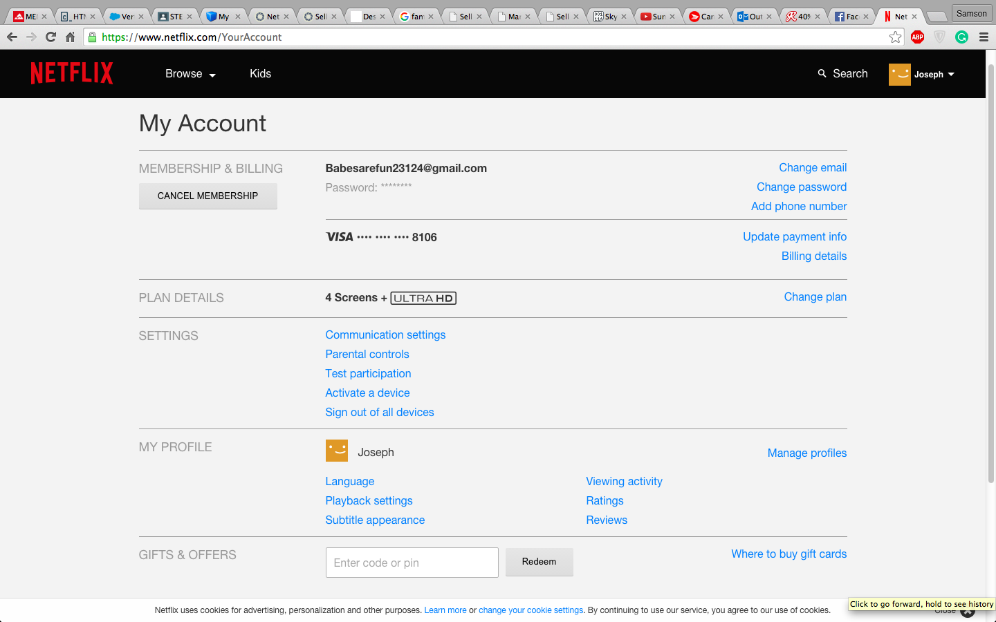 Selling netflix accounts alertdase