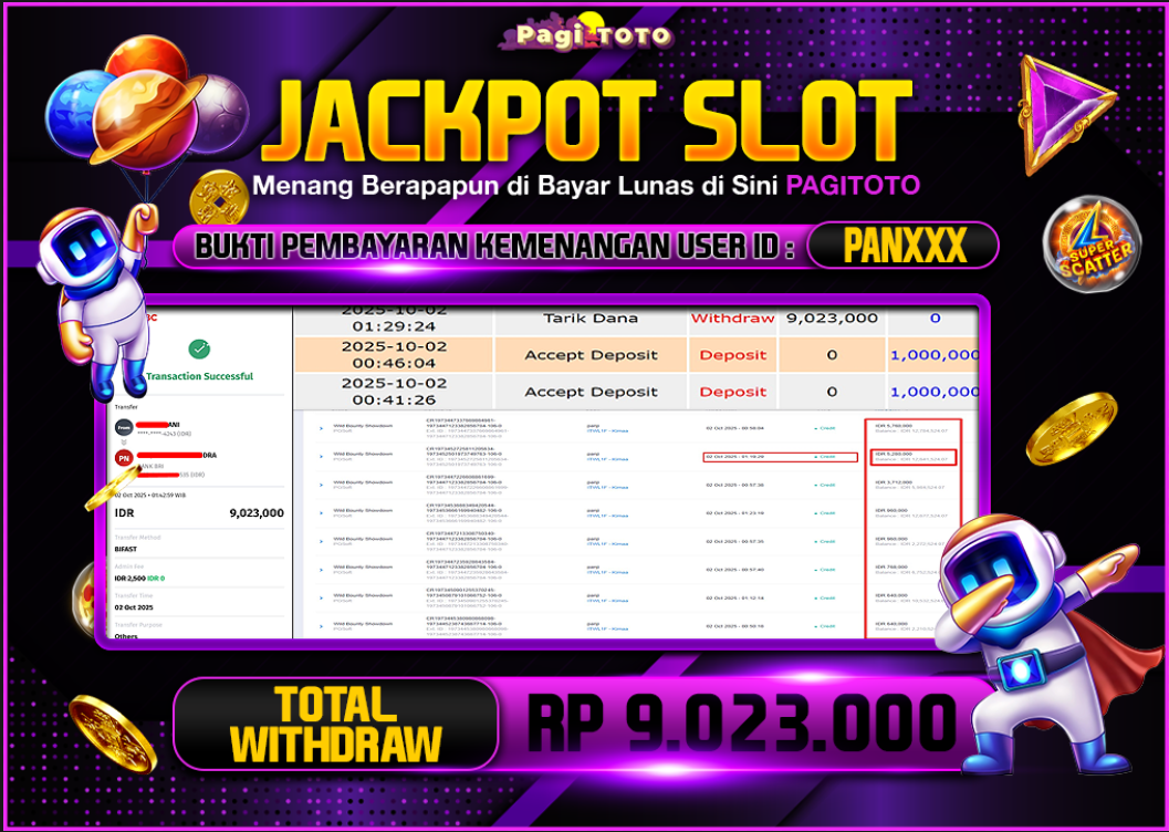HAPPY JACKPOT MEMBER PAGITOTO SLOT WILD BOUNTY SHOWDOWN  Rp 9.023.000-, - LUNAS