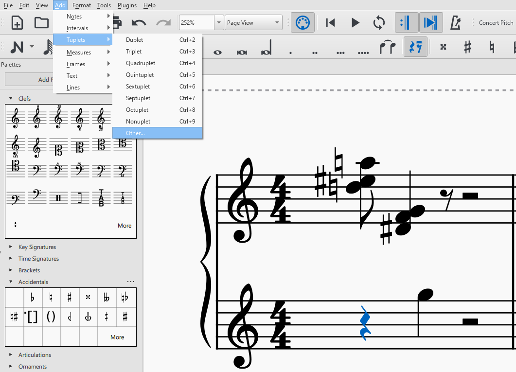 musescore add measures