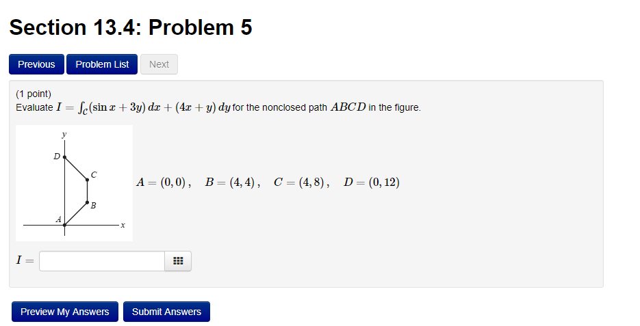 Solved Section 13.4: Problem 5 Previous Problem List Next 1 | Chegg.com