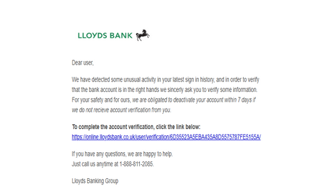 ⚫ UK Lloyds Banking Group Letter High Quality Send Inbox HTML