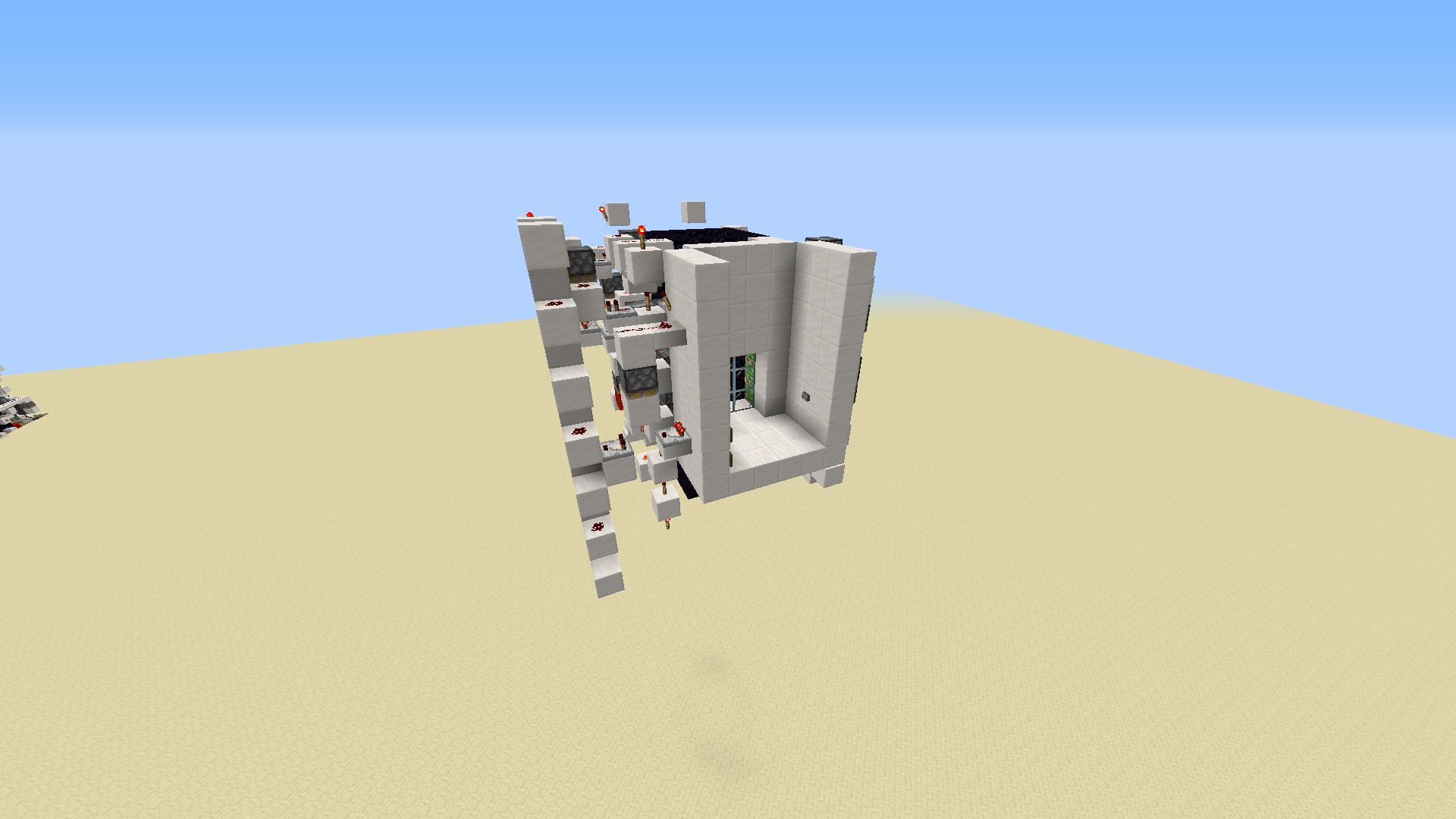 ultra compact realistic 2x2 multifloor elevator with doors. - Redstone ...