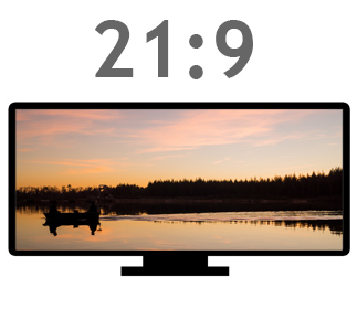 Monitor mit 21:9 Seitenverhältnis