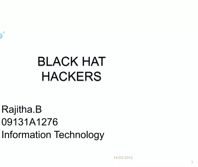 My first webinar @ defcon (2013)