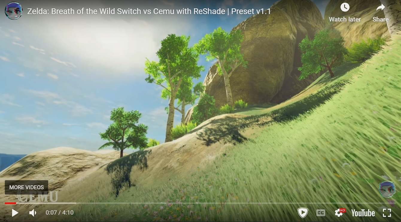 The Legend of Zelda: Breath of the Wild, CEMU, ReShade, dis…