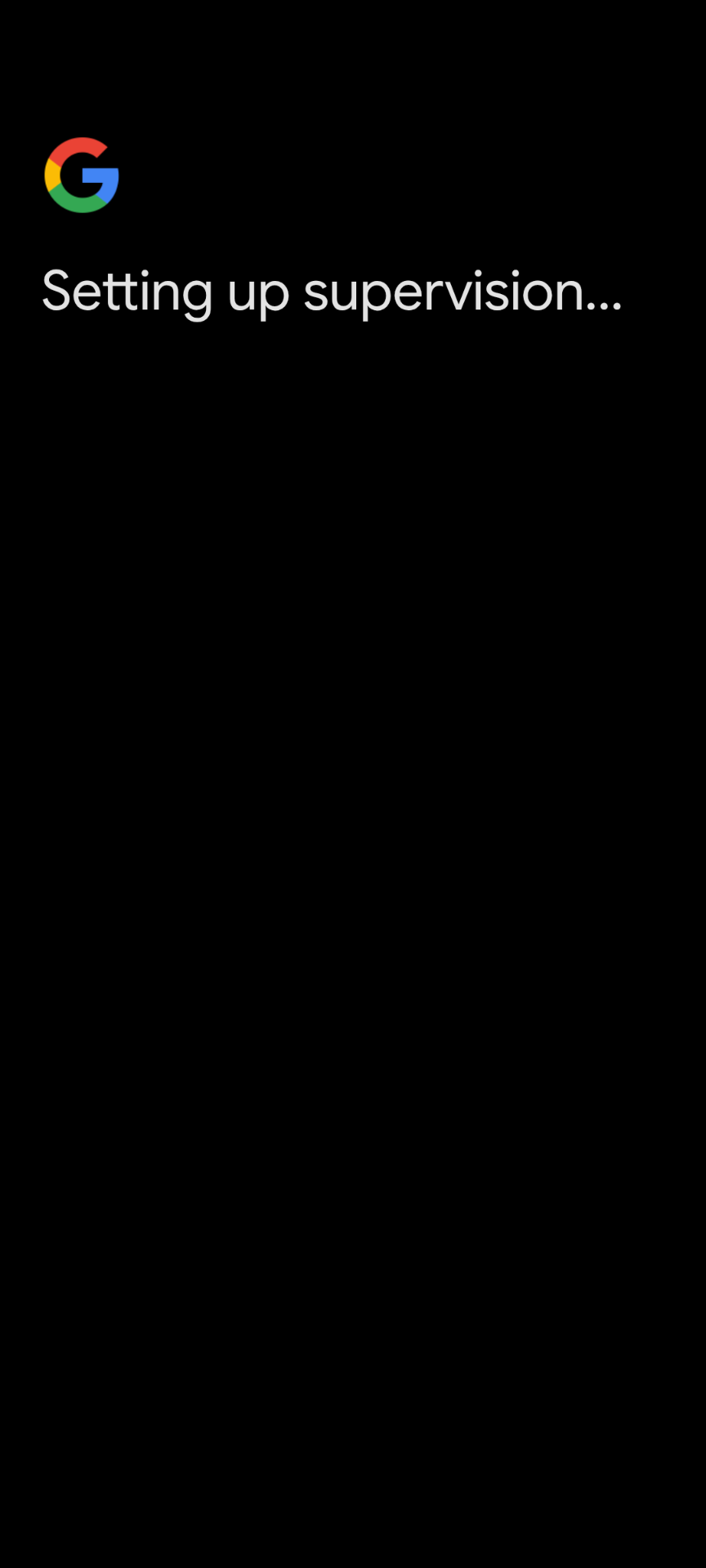 Setting up supervision screen