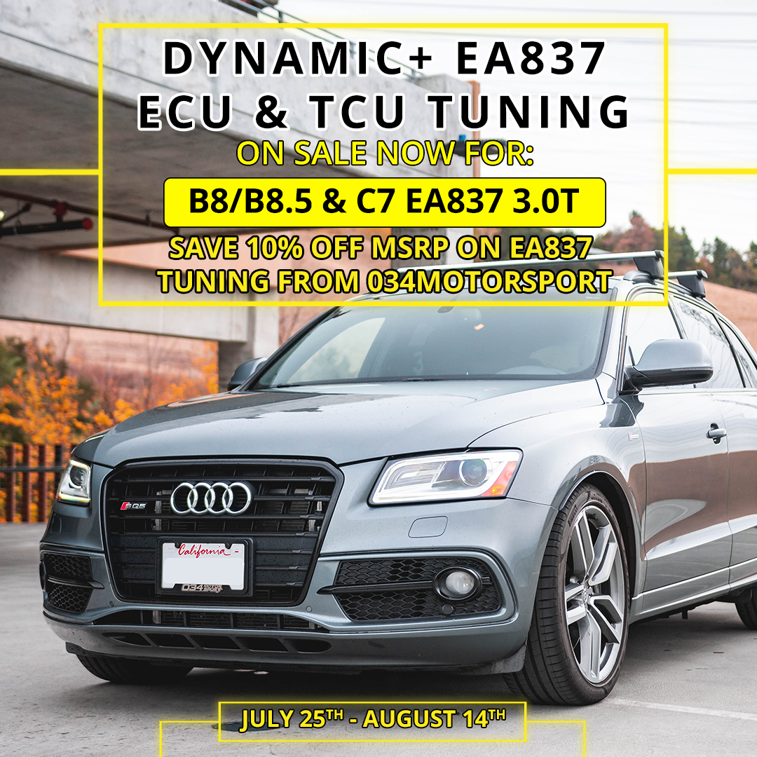 Dynamic+ EA837 3.0T Supercharged Tuning is Now On Sale at 034Motorsport!