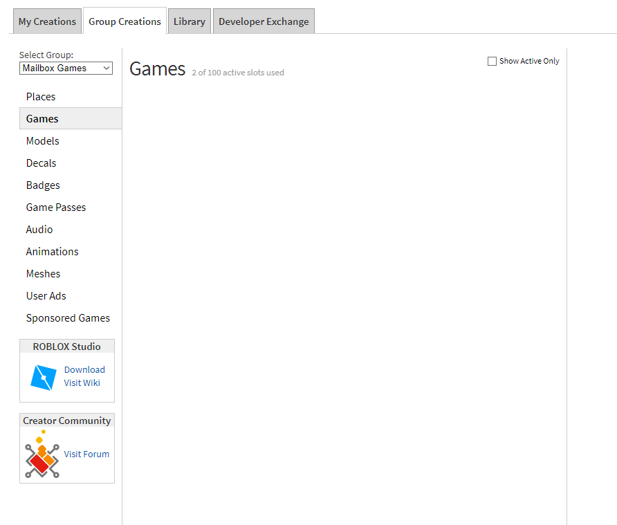 Unable To Access One Of My Group S Games Through Develop Page Website Bugs Roblox Developer Forum - roblox games roblox forum