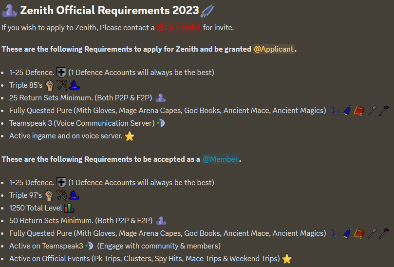 when is the next zenith of power rok 2024