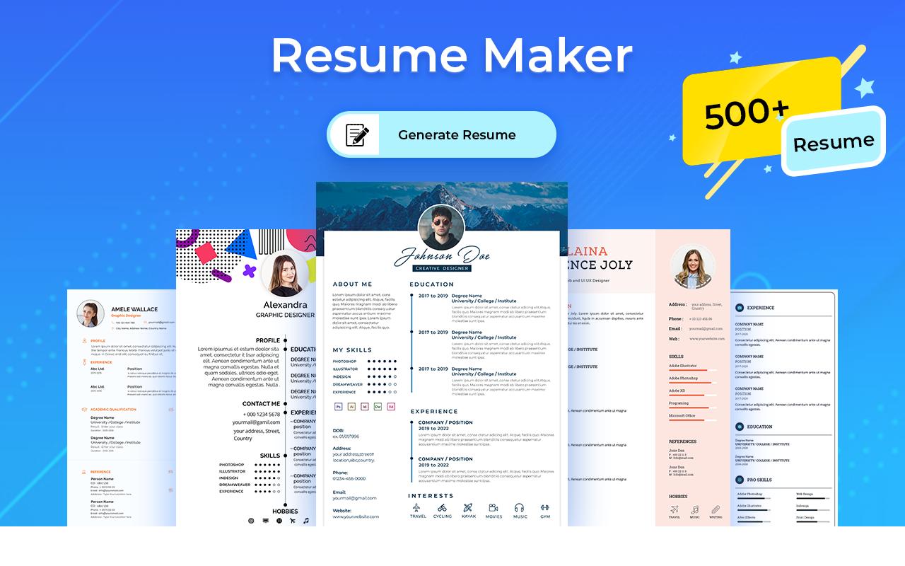 resume maker professional software free download