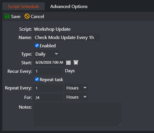 DayZ Workshop Update Task Example