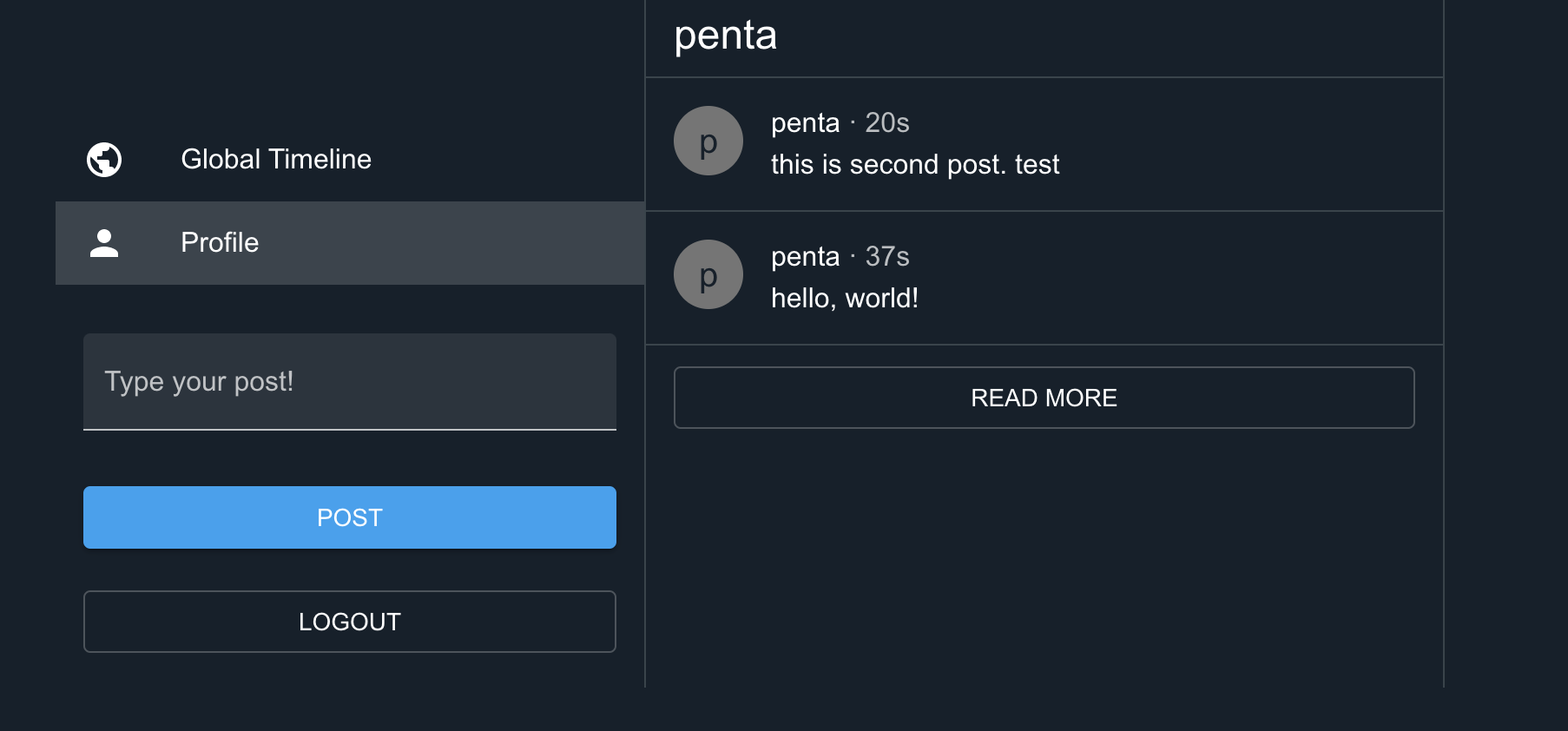 application ui