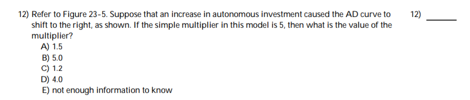 Solved AS1 110 100 AD2 AD1 900 960 1100 Real GDP 12) Refer | Chegg.com