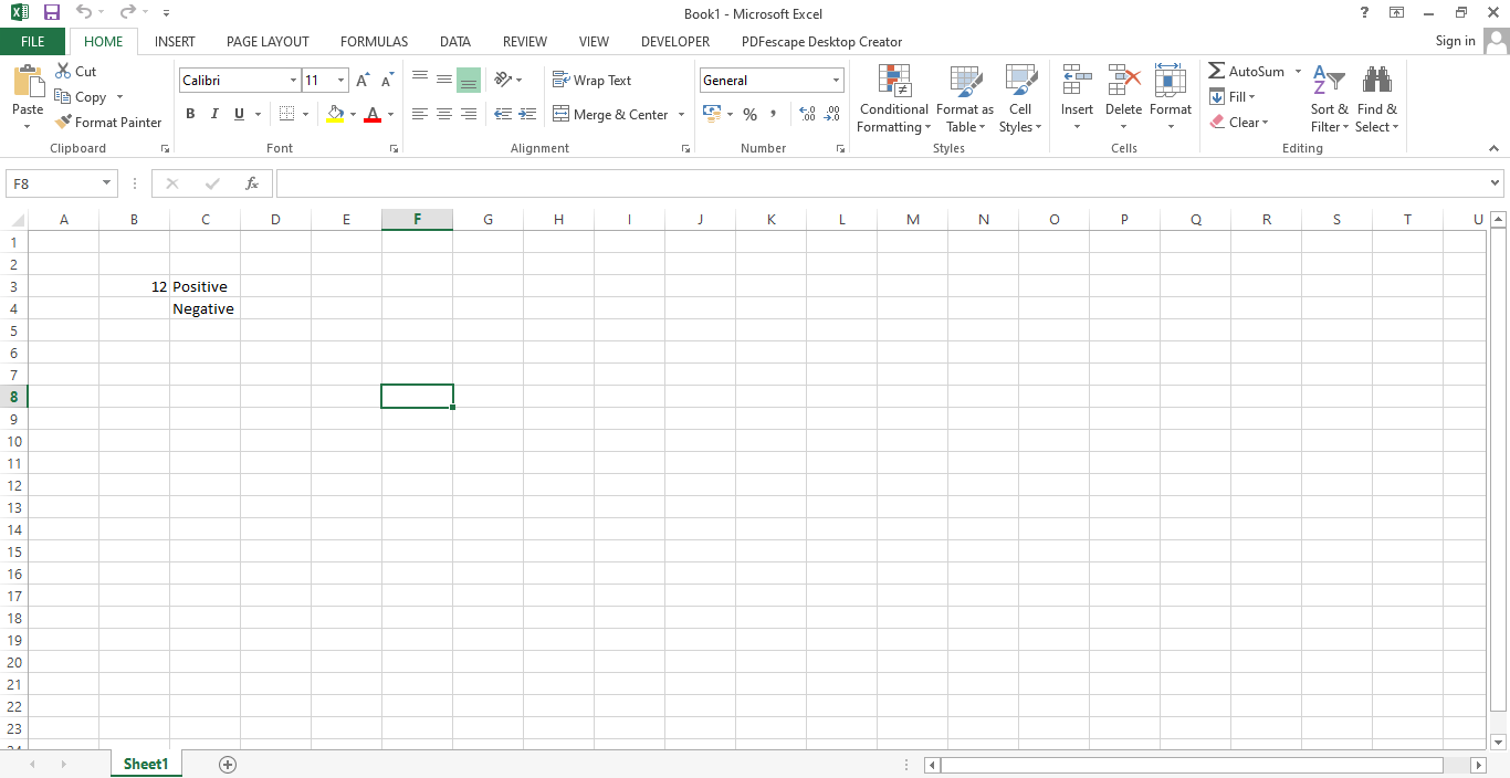 Screenshot of an Excel formula performing the Else If Statement
