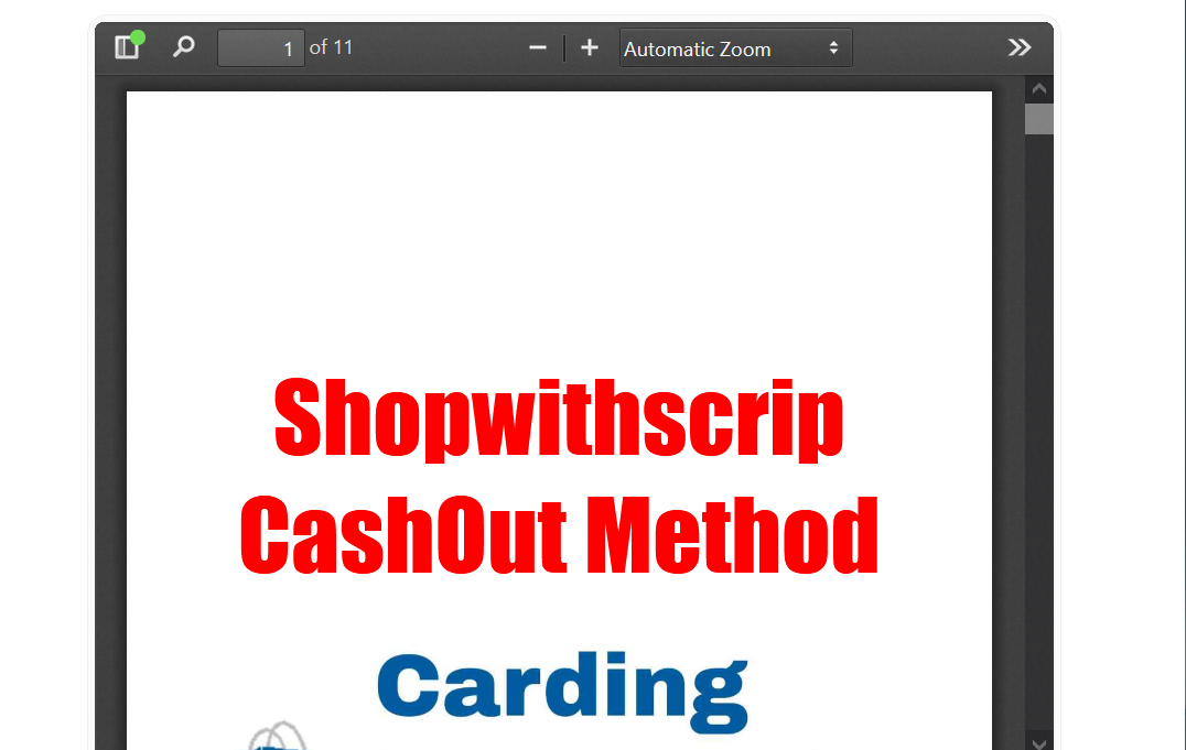 Shopwithscrip Cashout Method📌Fresh-Method☑️-High-Quality-PDF-☑️Latest-