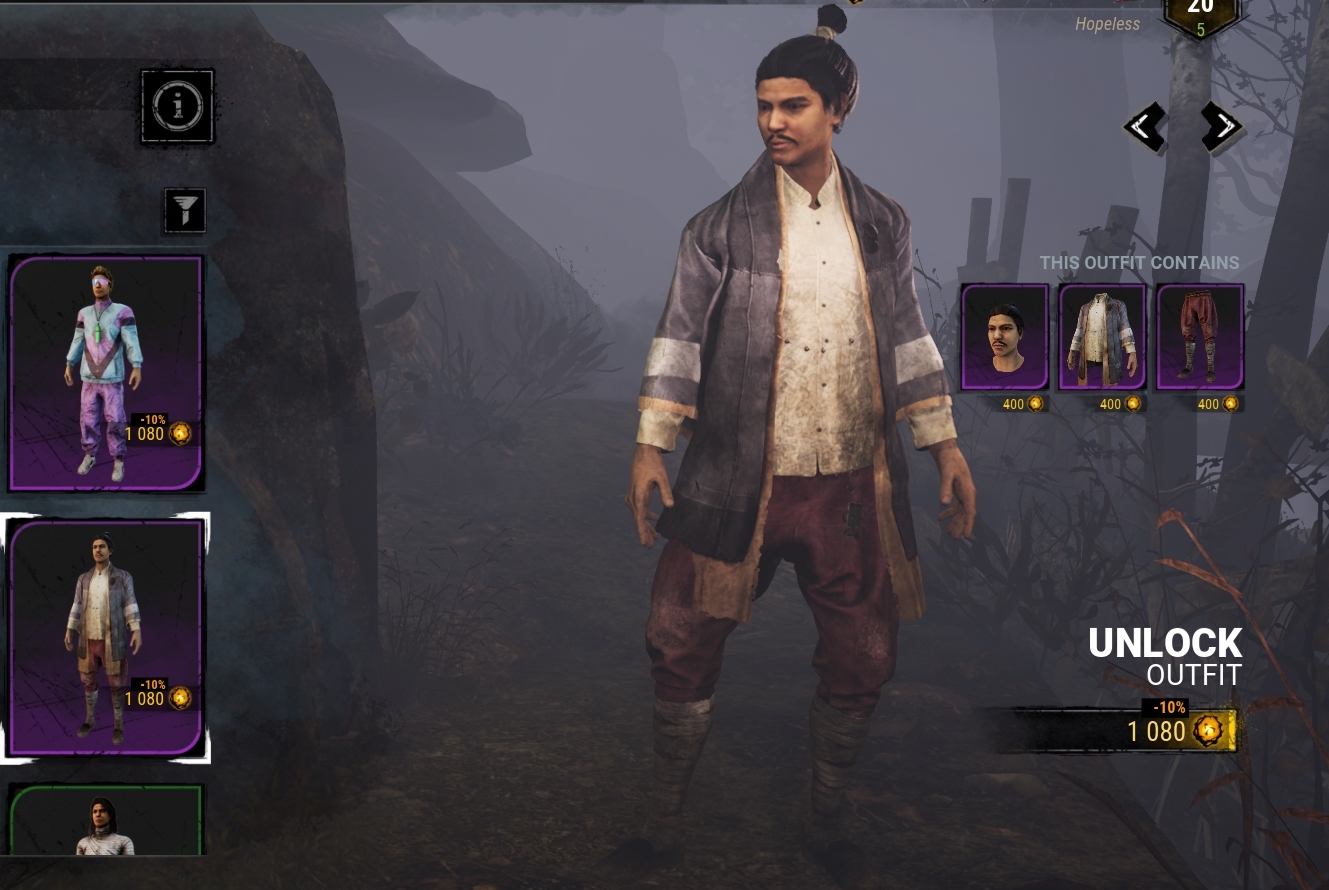 Torso Less Jake Park With Sullenn Ronin Torso Top Cosmetic Wool Noragi Jacket Dead By Daylight
