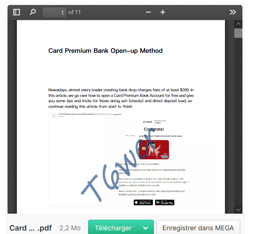 Card Premium Bank Openup  ❤️Fresh-Method✔️-High-Quality-PDF-✔️Latest-