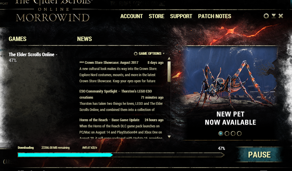 The Elder Scrolls Online instal