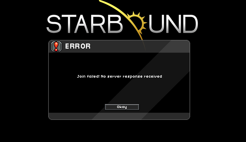 Starbound join failed error connecting to что делать