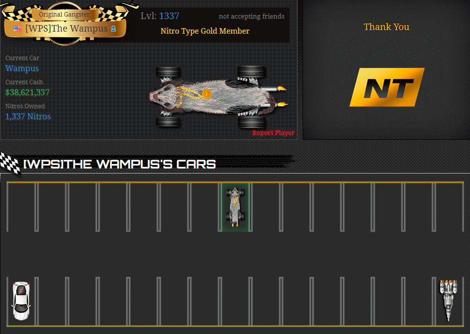 In the description about The Wampus, it says that if you