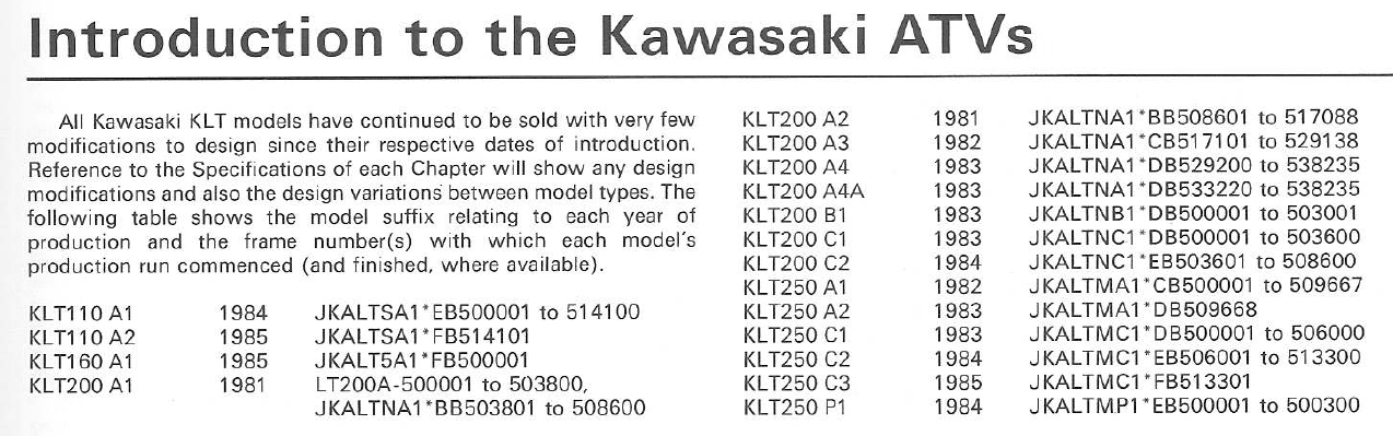 NVM Got the info needed - Kawasaki info