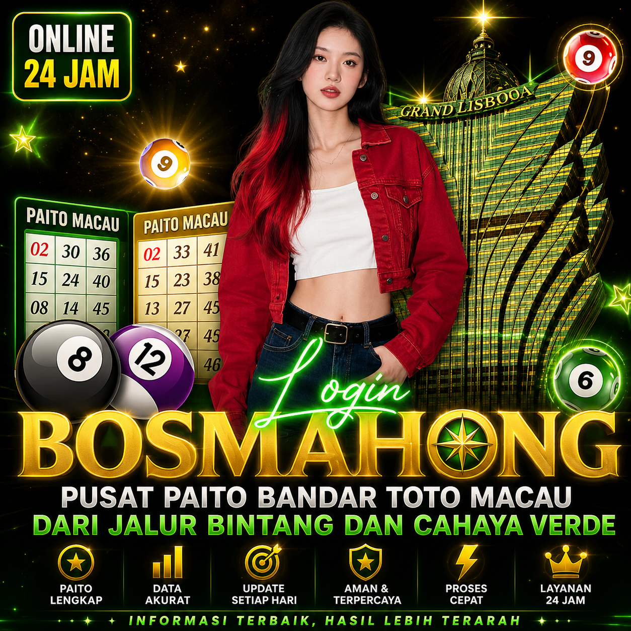 BOSMAHONG : Pusat Paito Bandar Toto Macau dari Jalur Bintang dan Cahaya Verde