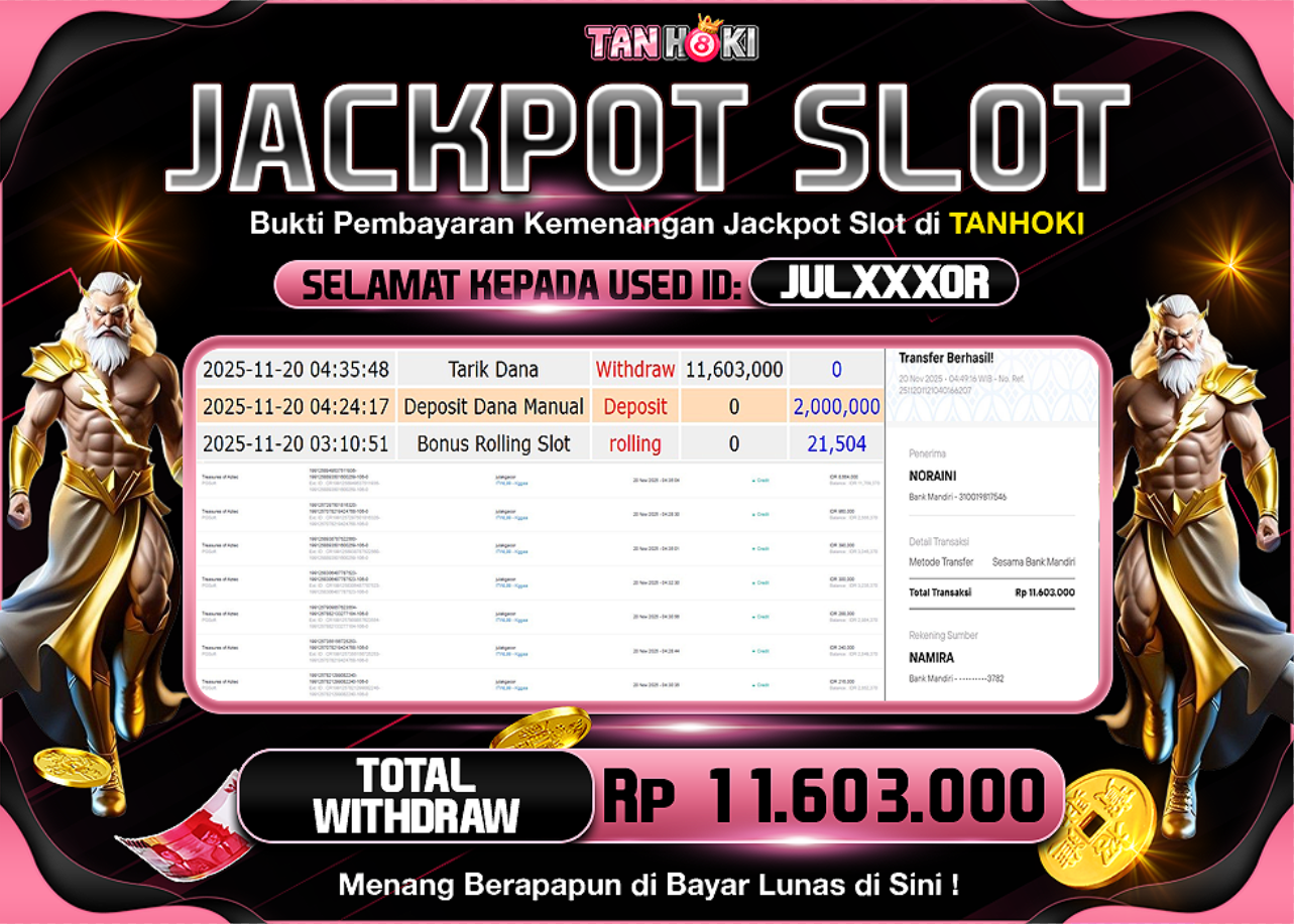 TANHOKI JACKPOT SLOT TREASURES OF AZTEC Rp..11.603.000,- LUNAS