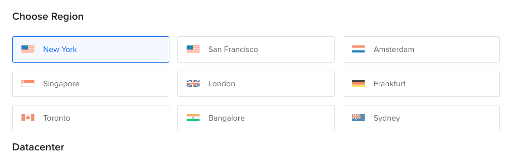 DigitalOcean Datacenter Regions