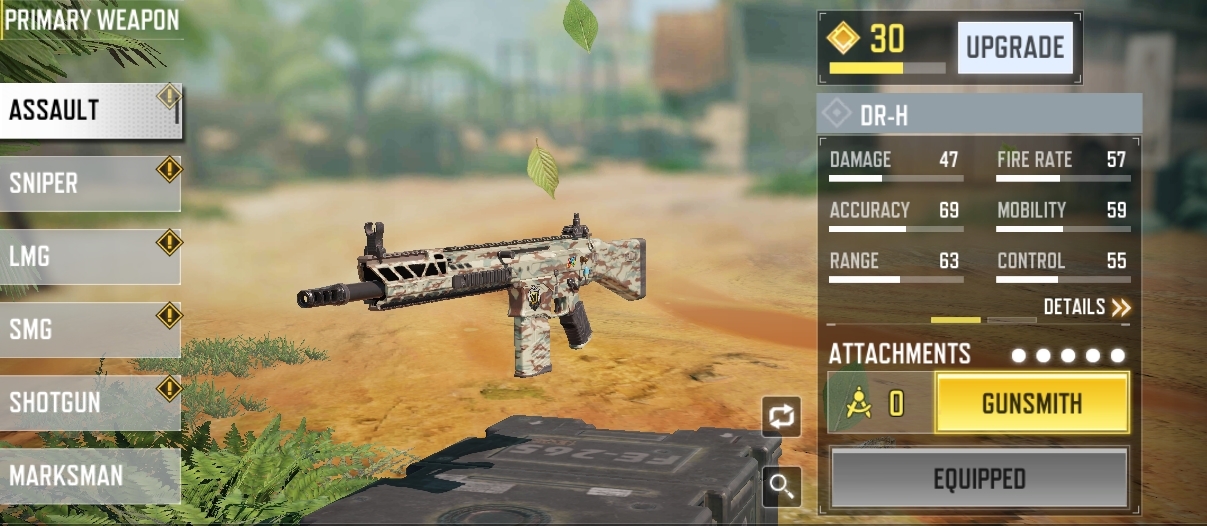 cod mobile season 11 dr-h best assault rifle