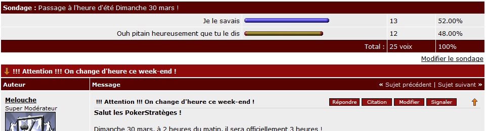 Le post de la semaine Le post de la semaine