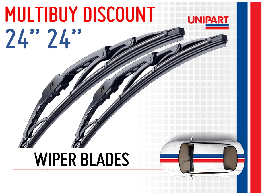Front Windscreen Universal Wiper Blades Unipart 24"/24" 600mm 600mm 5055305832271 eBay